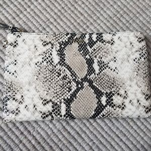 Snake Print Cosmetic Bag